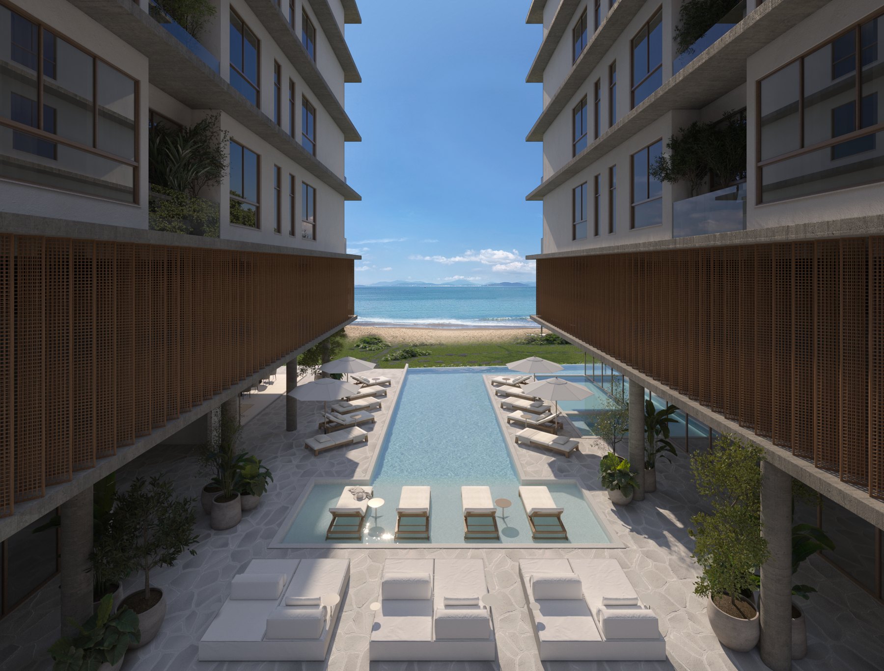 Arealma — Piscina com borda infinita